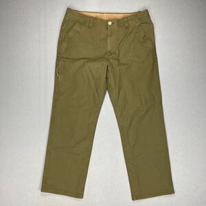 Legendary Outfitters Pants Mens 36x30 Stretch Canvas Green Relaxed Work Outdoor